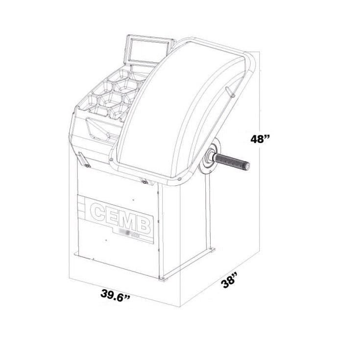 CEMB EZ10 3D Data Entry Wheel Balancer - Image 6