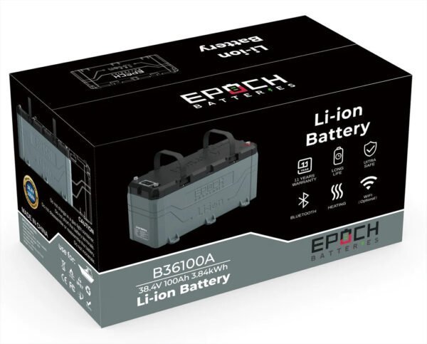 36V 100AH Marine Lithium Battery For Trolling Motors – Bluetooth and Heating Feature | Restocking by July 12 2025 - Image 11