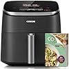 Cosori 9-in-1 TurboBlaze Air Fryer 6 Qt, PFAS-Free Ceramic Coating, 90ยฐโ450ยฐF, Precise Heating for Even Results, Air Fry, Roast, Bake, Broil, Dry, Frozen, Proof, Reheat, Keep Warm, 120V, Dark Gray