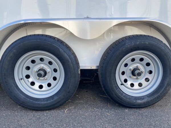Spartan 7X12 Enclosed Cargo Tandem Axle Trailer | White | SP7X12TA - Image 5