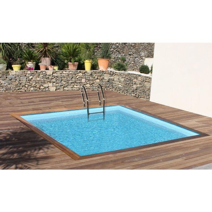 Piscine bois carrée Capri 420 x 420 x 145 cm - Image 3