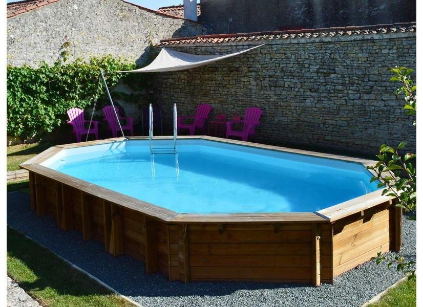 GRE Piscine bois Safran 6,20 x 3,95 x 1,36 m - Image 3
