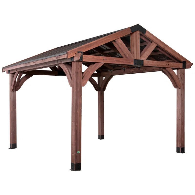 Arlington 12×12 Solid Wood Patio Gazebo - Image 4