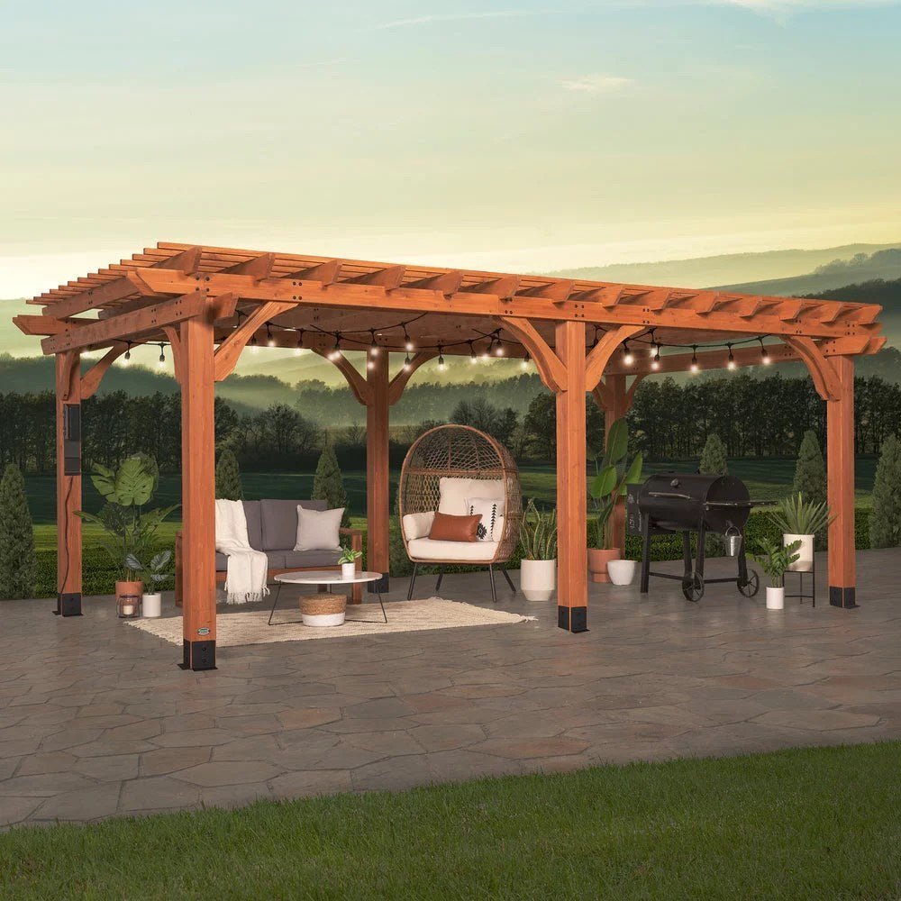 20×12 beaumont pergola – brown - Image 18