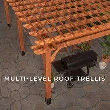 20×12 beaumont pergola – brown - Image 21