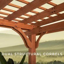 20×12 beaumont pergola – brown - Image 17