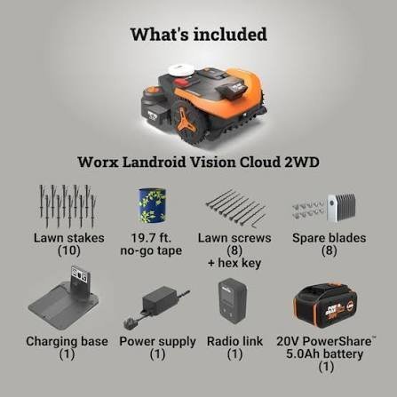 Worx Wr340 Landroid Vision Cloud 2WD Robotic Lawn Mower - Image 3