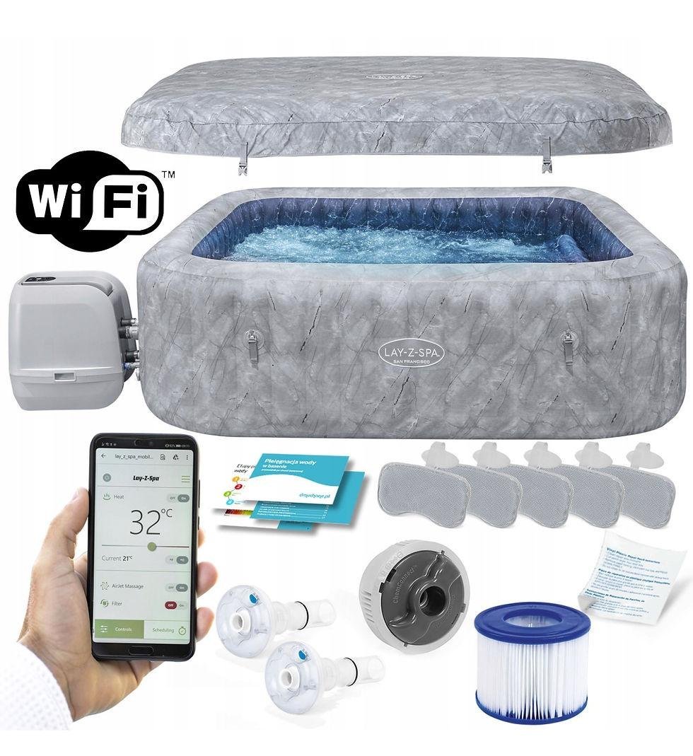 Spa gonflable Bestway Lay-Z-Spa San Francisco HydroJet Pro EnergySense - Image 3