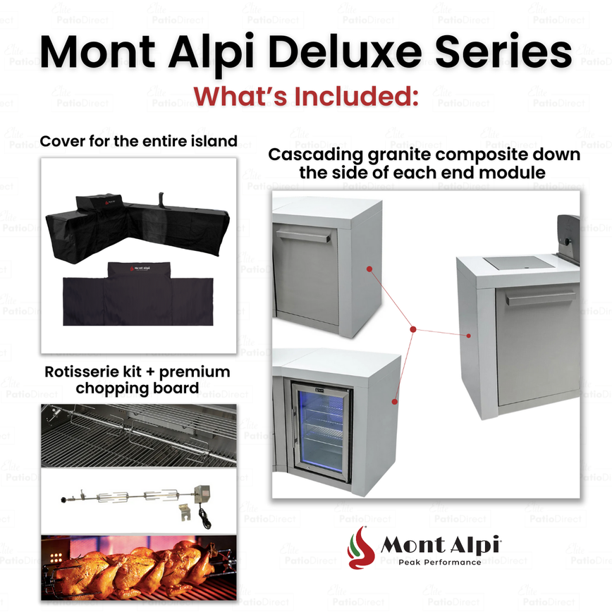 Mont Alpi 805 Deluxe Island with Fridge Cabinet - Image 3