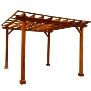 Backyard Discovery 10 Ft x 14 Ft Cedar Wood Outdoor Patio Pergola