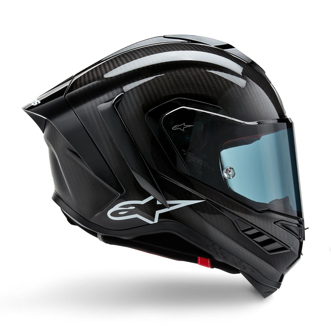 Alpinestars Supertech R10 Element Full Face Helmet Gloss Black Carbon Silver - Image 3