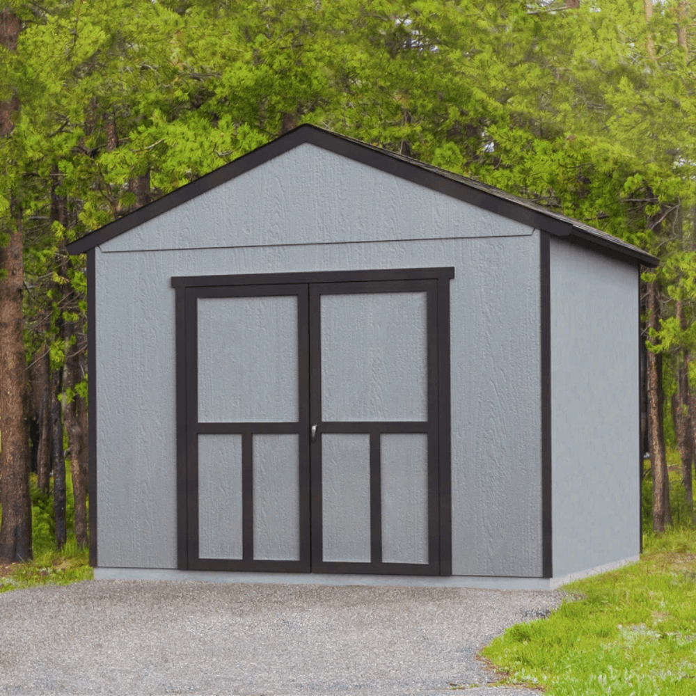 Handy Home Products Astoria 12' x 12' Wood Outdoor Storage Shed - Image 2