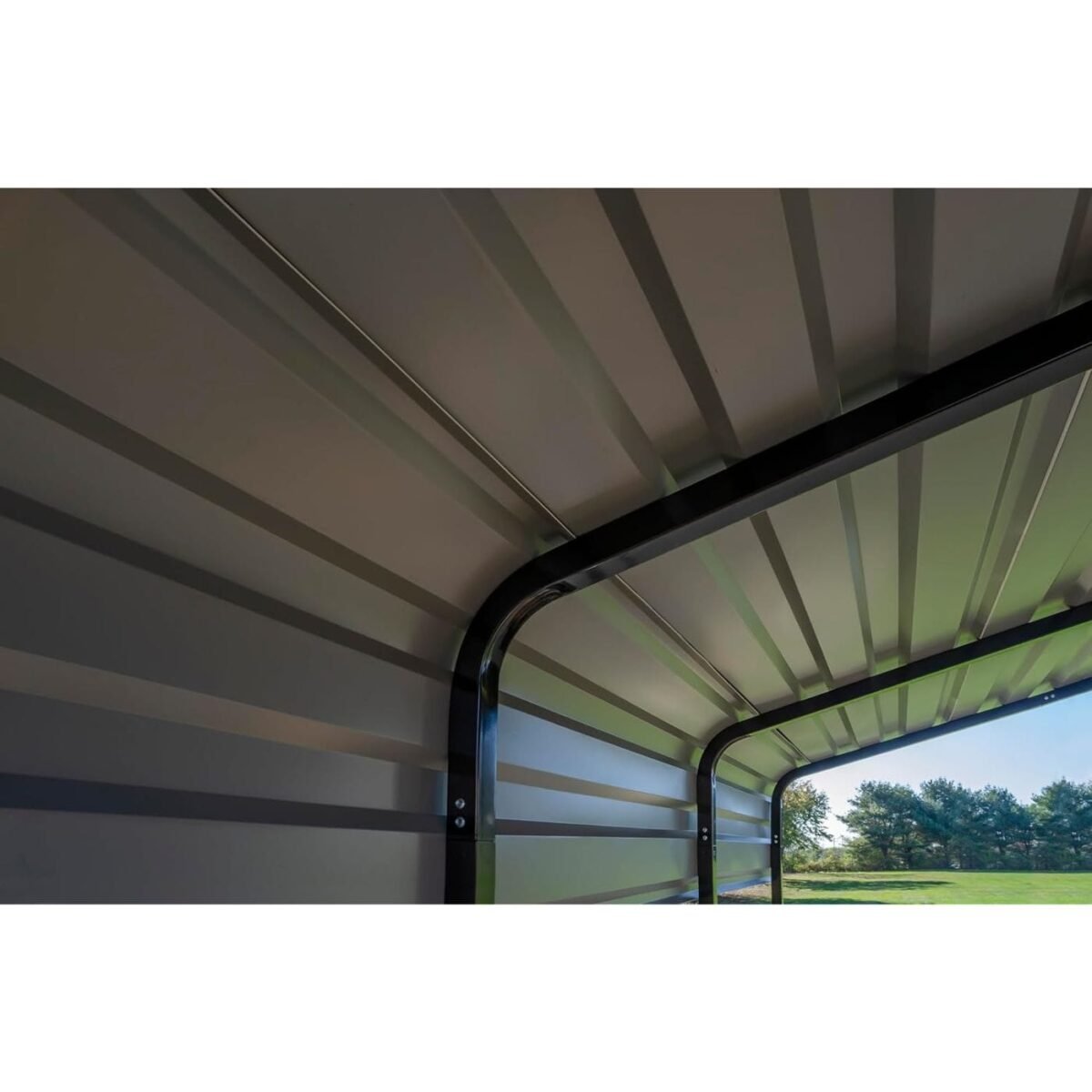 Arrow 12' x 20' x 7' Heavy-Duty Steel Carport DIY Kit Galvanized Metal Roof Vehicle and Equipment Storage Shelter - Image 4
