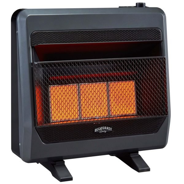 Bluegrass Living 30,000 BTU Natural Gas Ventless Infrared Space Heater with Blower and Base Feet B30TNIR-BB - Image 5