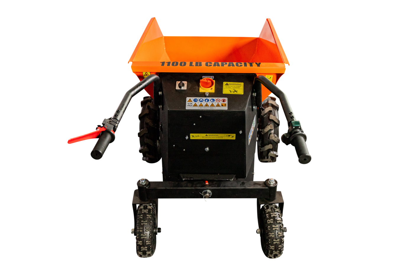 Detail K2 Big Dump 1100-Pound Electric Power Dump Cart with Hydraulic Lift - Image 3