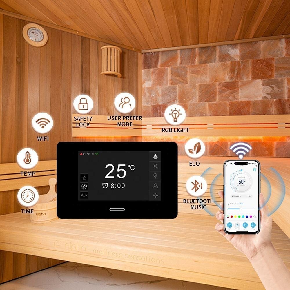Indoor 2-Person Steam Sauna – WiFi Control - Image 4